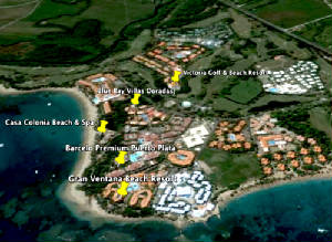 Playa Dorada Map, Puerto Plata, Dominican Republic